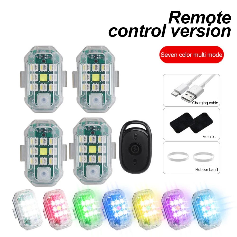 Drone Beacon Light - Draadloze afstandsbediening LED-vliegtuigstroboscooplicht voor auto auto